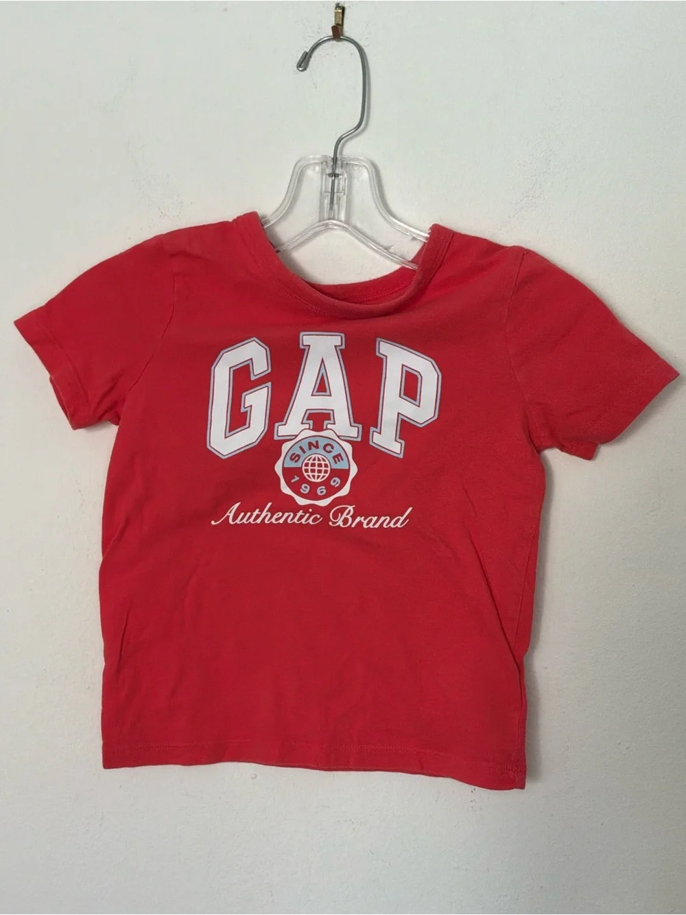 GAP Kids Red Logo Tee - Authentic Brand XS